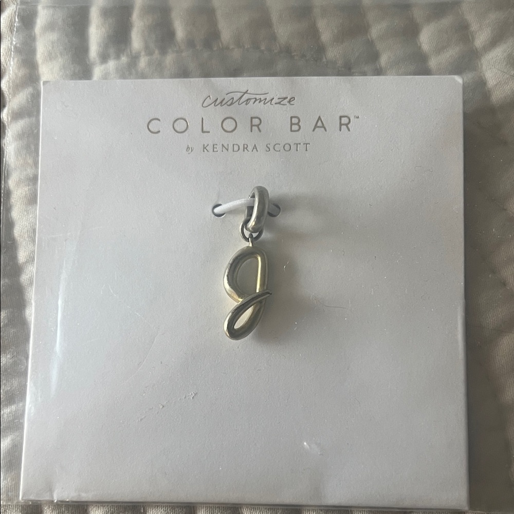 Kendra Scott silver Initial Pendant